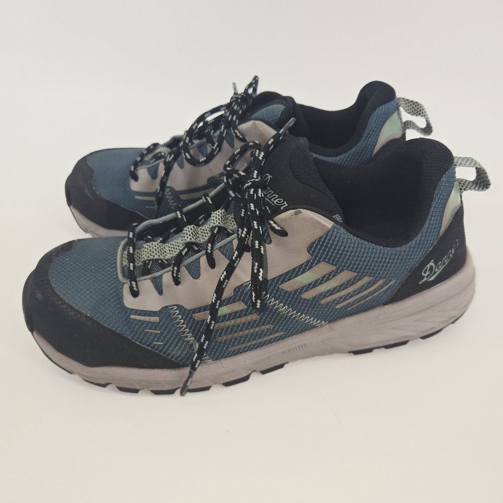 Danner Run Time Composite Toe Sneakers, Black Gray Teal Women's 10 M